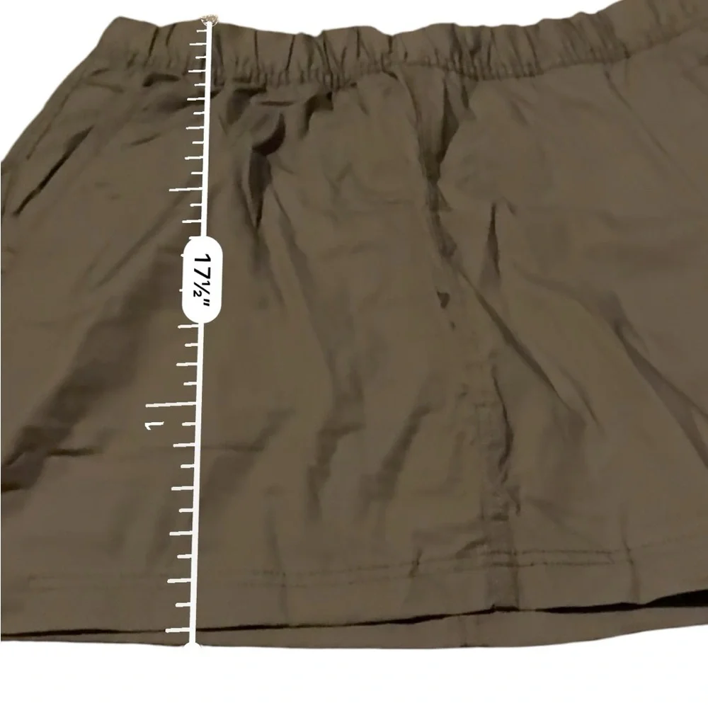 Prana Double Peak Skort in Mud Tan Brown Sz 14 NEW‎